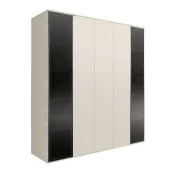 Шкаф 5-ти дв. Bogemia Air (Слоновая кость/Серебро) БМШ2/5(2)