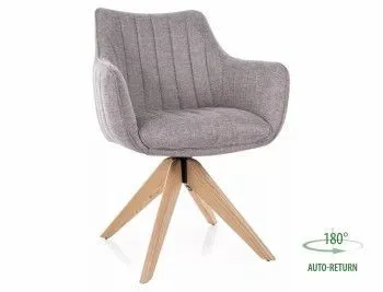 Стул кухонный Signal AZALIA D Brego 07 поворотный (серый/дуб)