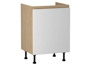 Стол под мойку СМ-60, Женева (600*520*870) Дуб Палермо/Белый матовый, 22410