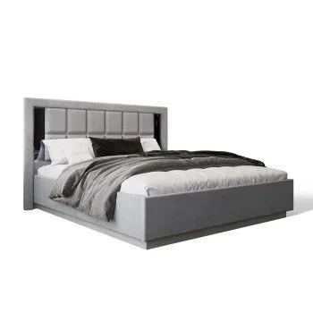 Кровать Замира 180x200 см серый камень