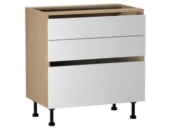 Стол с ящиками СЯ-80, Женева (800*520*870) Дуб Палермо/Белый матовый, 22420