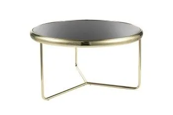Стол журнальный Signal SCARLET (черный/золотой)