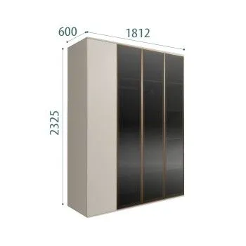 Шкаф 4-х дв. Bogemia Air (Шелк/Золото) БМШ2/4(3)