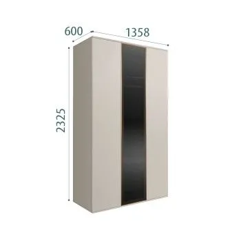 Шкаф 3-х дверный Bogemia Air (Шелк/Золото) БМШ2/3(1)