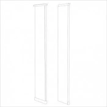 Натали стоевая к шкафу левая белый глянец