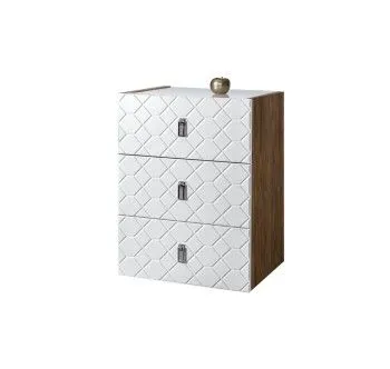 Комод Bogemia Woodline Fly Fa (Белый) (Lakobel/Хром) БМКМ-1