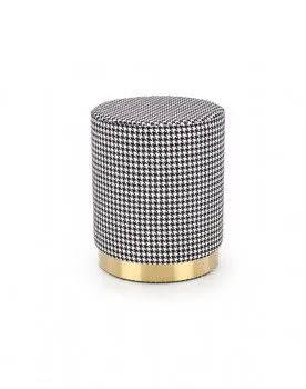 Пуф Halmar ARUNA (черный/белый/золотой)