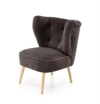 Кресло Halmar MOCCA (темно-коричневый/натуральный)