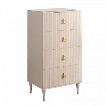 Комод 4 ящика Римини СОЛО (беж золото) - Выставка м. Марьина роща
