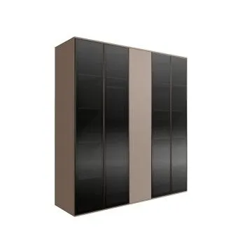 Шкаф 5-ти дв. Bogemia Air (Мокка/Черный) БМШ2/5(4)