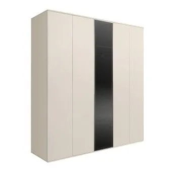 Шкаф 5-ти дв. Bogemia Air (Слоновая кость/Серебро) БМШ2/5(1)