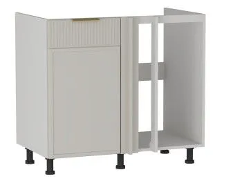 Стол под мойку угловой СМУ-100, Берта (900*554*820) Светлый Мокко, 22921