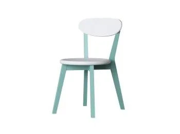 Стул KASPER (Белый - Бирюзовый)