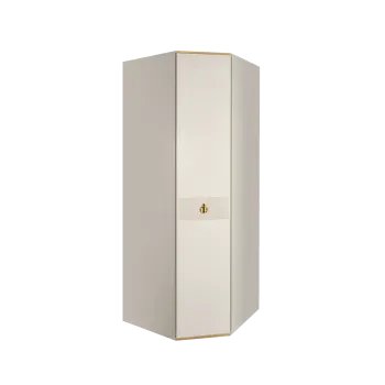 Шкаф угловой Римини СОЛО (Слоновая кость/Золото) РМШУ2/1(s)