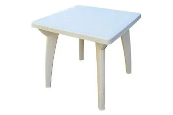 Стол пластиковый Луна арт.740б квадратный (белый)