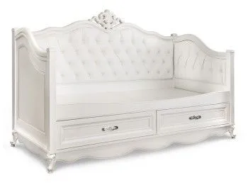 Диван кровать Мишель белый матовый