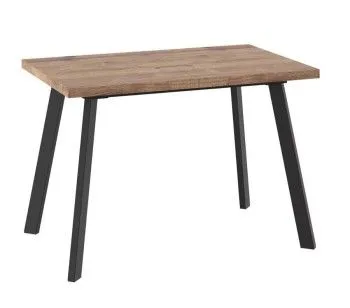 Стол раздвижной Бьерн-110 (Дуб велингтон/Чёрный) 110(142)х70