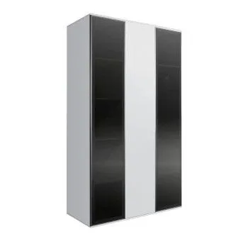 Шкаф 3-х дверный Bogemia Air (Белый/Серебро) БМШ2/3(2)