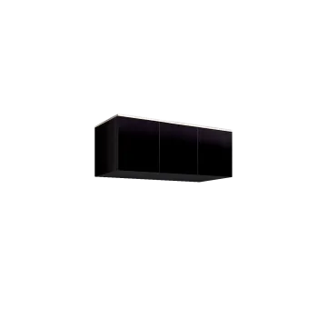 Антресоль для 3-х дверного шкафа Римини (Черный/серебро) РМАН-1(3)