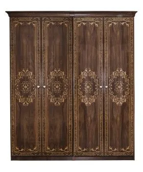 Шкаф Патрисия 4-дверный (2+2) без зеркал караваджо глянец