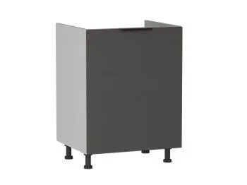 Стол под мойку СМ-60, Ватель (600*520*820) Экокожа Серый, 23309