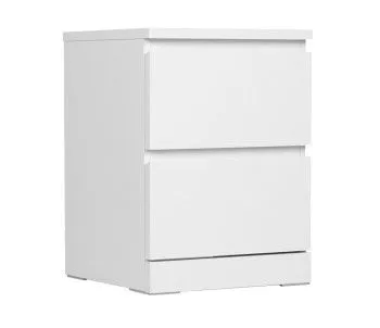 МАЛЬМ / VARMA Тумба прикроватная ИКЕА / IKEA 2, 40x54.8x40, пигмент, белый