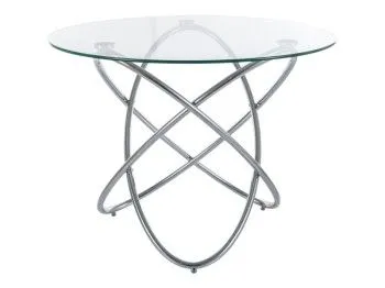 Стол обеденный Signal ORBIT 100 (прозрачный/хром)