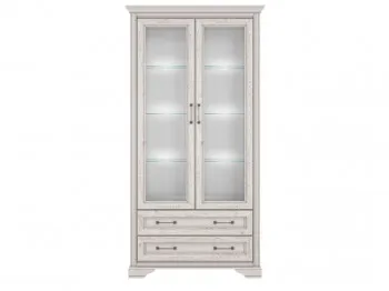 Шкаф-витрина Стилиус REG2W2S с подсветкой (Лиственница сибирская)