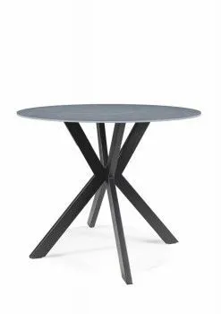 Стол обеденный Signal TALIA (эффект серого мрамора/черный)