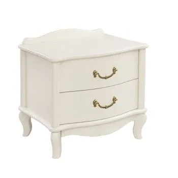 Прикроватная тумбочка Джульетта (2 ящика) молочный дуб