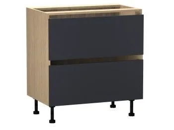 Стол с ящиками СЯ-80 (2), Женева (800*520*870) Дуб Палермо/Синий матовый, 22519