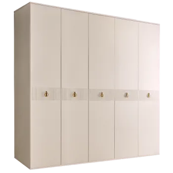 Шкаф 5-ти дверный Римини СОЛО (Бежевый/Золото) РМШ2/5(s)