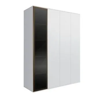 Шкаф 4-х дв. Bogemia Air (Белый/Золото) БМШ2/4(1)