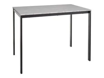 Стол обеденный Signal MARIO 100 (эффект белого мрамора/черный)