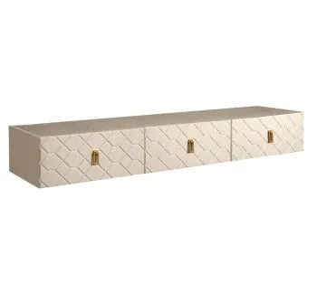 Тумба телевизионная 2.1м Bogemia Fly Farfalle (Слоновая кость) (Novabuk/Золото) БМТ-2