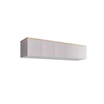 Антресоль для 5-х дверного шкафа Римини (Белый/золото) РМАН-1(5)