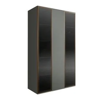 Шкаф 3-х дверный Bogemia Air (Серый/Золото) БМШ2/3(2)
