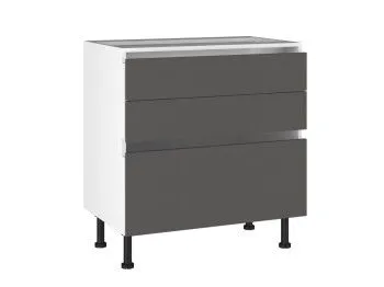 Стол с ящиками СЯ-80 Start Soft Boyard, Виста (800*523*870) Экокожа Серый, 26622