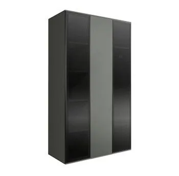 Шкаф 3-х дверный Bogemia Air (Серый/Черный) БМШ2/3(2)