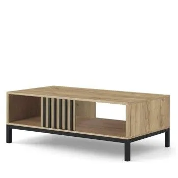 Стол журнальный Halmar LAMINO LAW-1 (дуб крафт/черный)