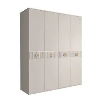 Шкаф 4-х дв. Bogemia Fillini (Шелк/Золото) БМШ2/4(Fi)