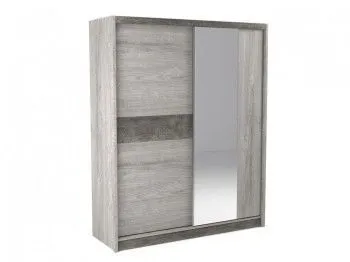 Шкаф-купе 2-х дверный NEW 2200, Денвер (1778*631*2200) Риббек серый, 11721