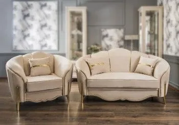 Комплект Лара бежевый золото