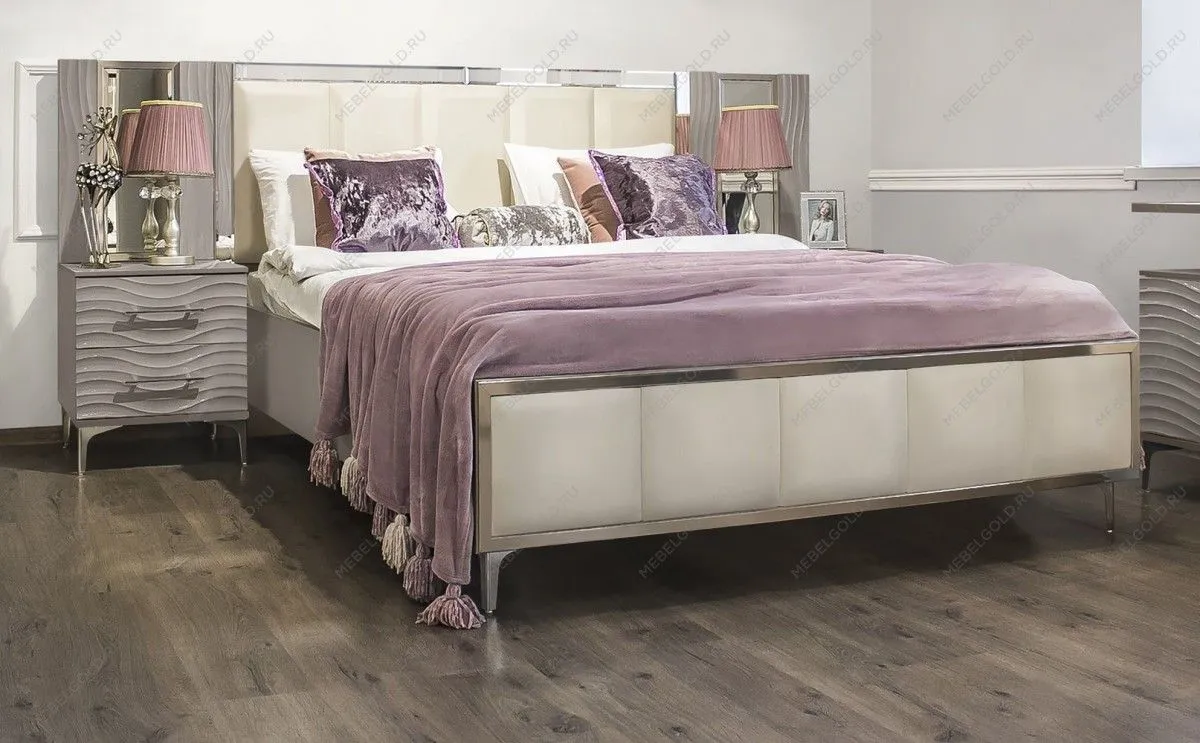 Зеркало Гравита для прикроватной серый камень глянец | изображение 3