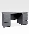 Стол письменный Кастор, 6 ящиков, 151х65х75 см, серый | изображение 7