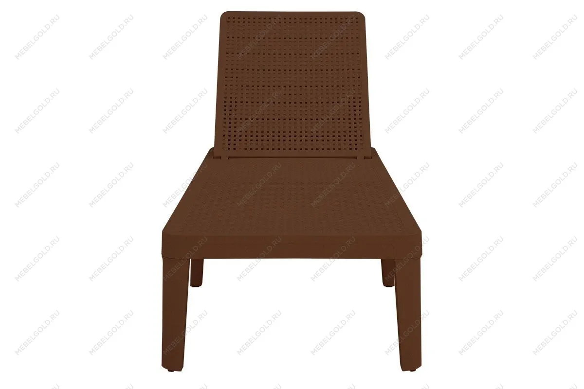 Шезлонг Tweet compact с матрасом, коричневый | изображение 2