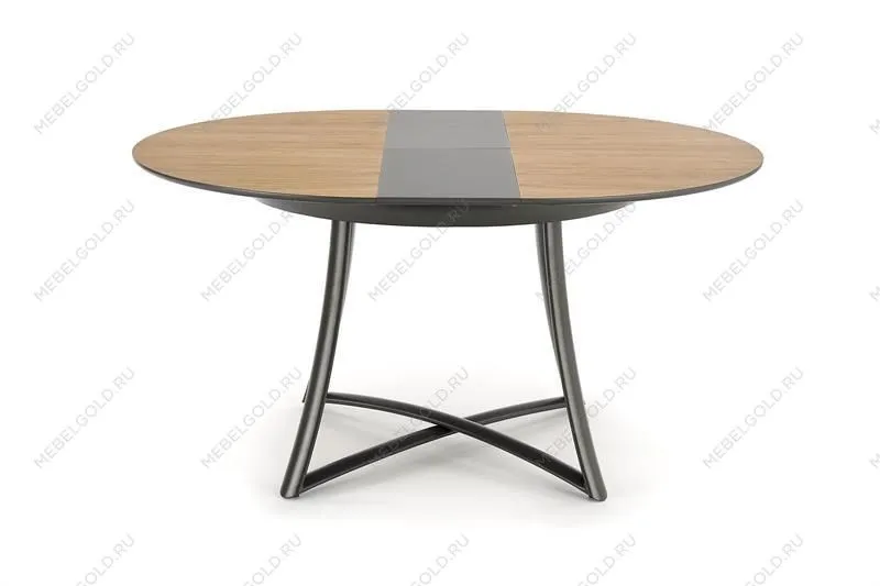 Стол обеденный Halmar MORETTI, раскладной (дуб натуральный/черный) | изображение 4