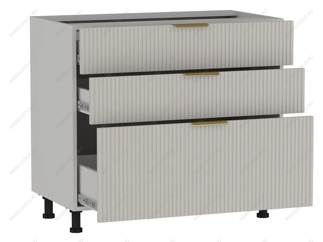 Стол с ящиками СЯ-90 (176/356), Монза (900*523*820) Экокожа Бежевый, 23121 | изображение 1