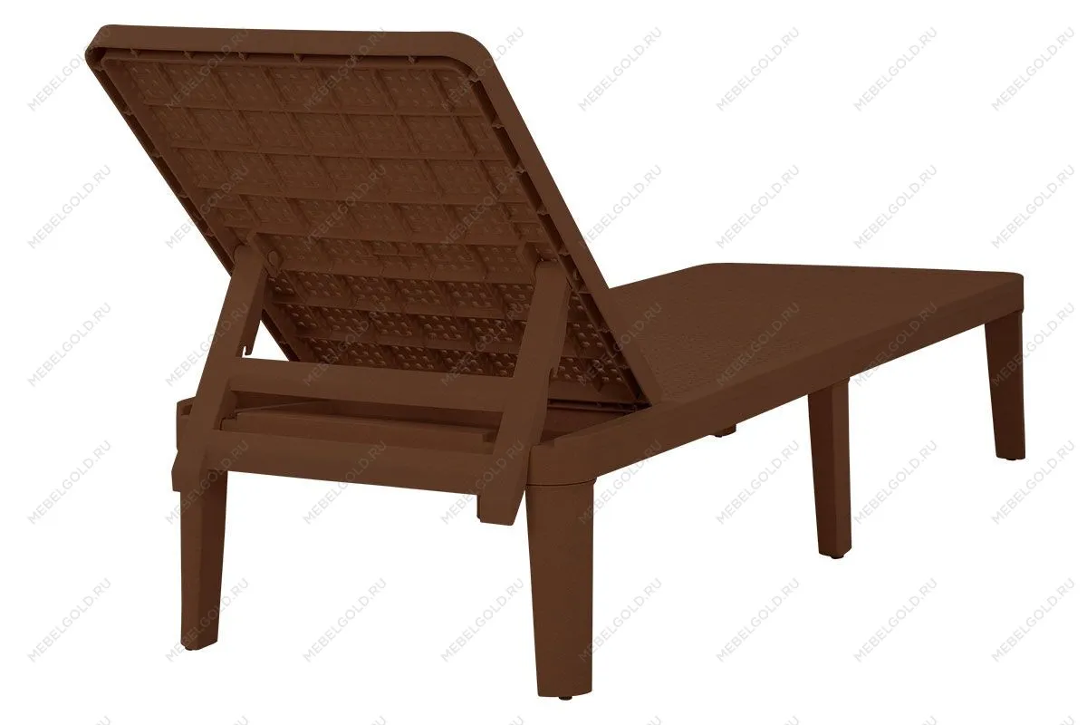 Шезлонг Tweet compact с матрасом, коричневый | изображение 3