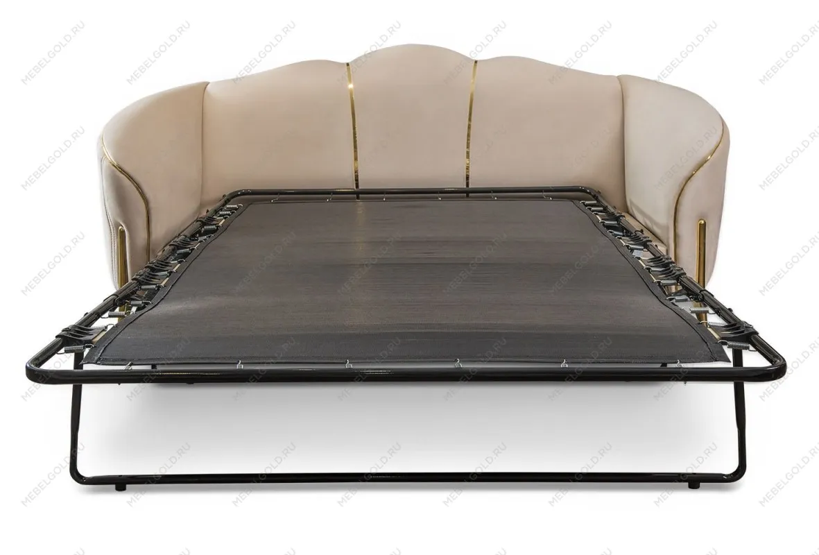 Диван Лара 3х местный бежевый золото | изображение 3